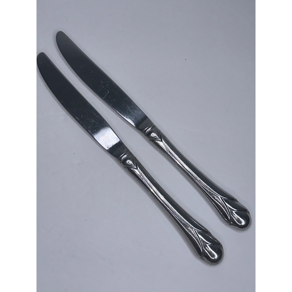 Mikasa Sweet Pea 18/8  Stainless Flatware Replacement Set 2 Dinner Knives - Picture 6 of 6